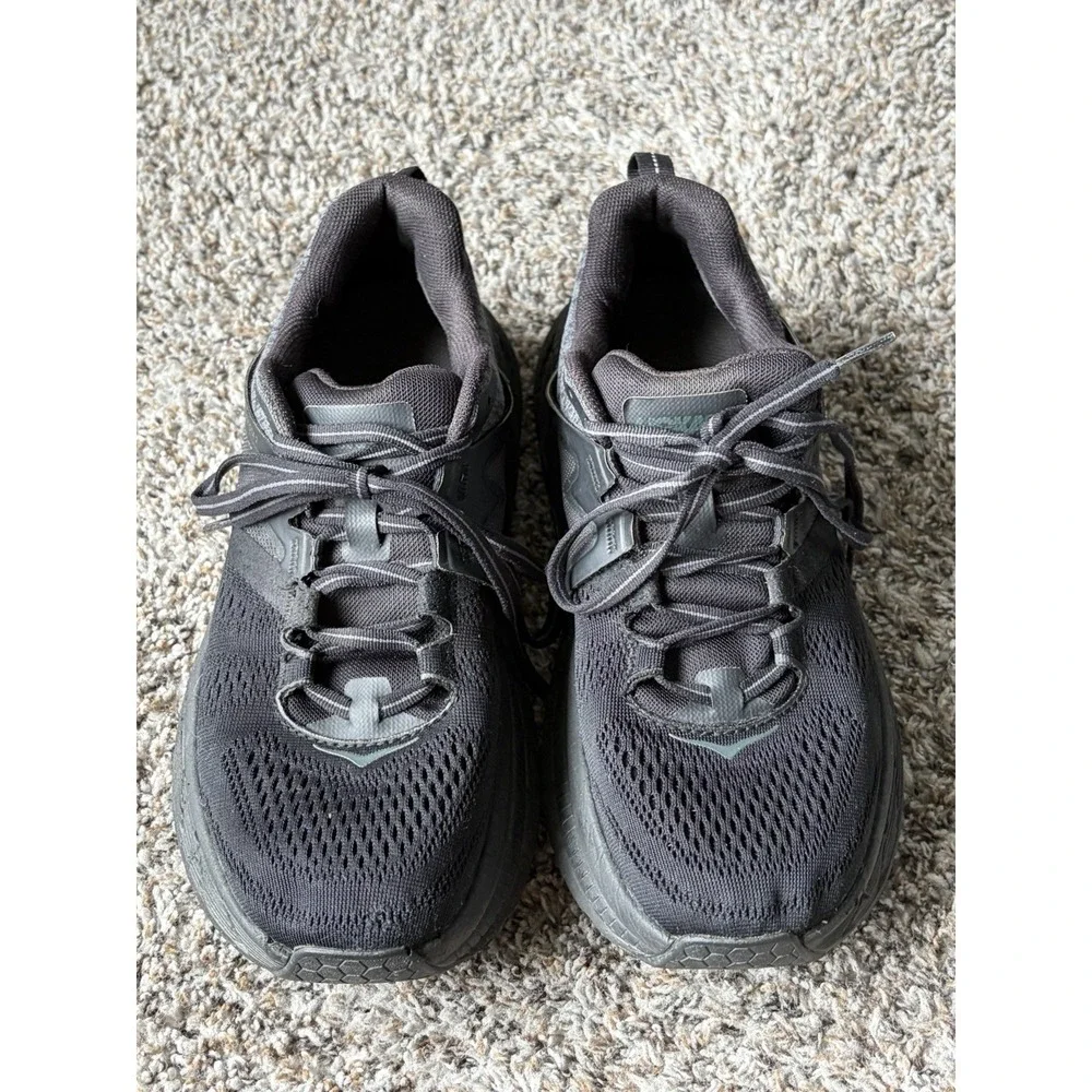 Black On Black Hoka One One Gaviota 2‎ Size 8.5 Running Sneakers Womens Shoes